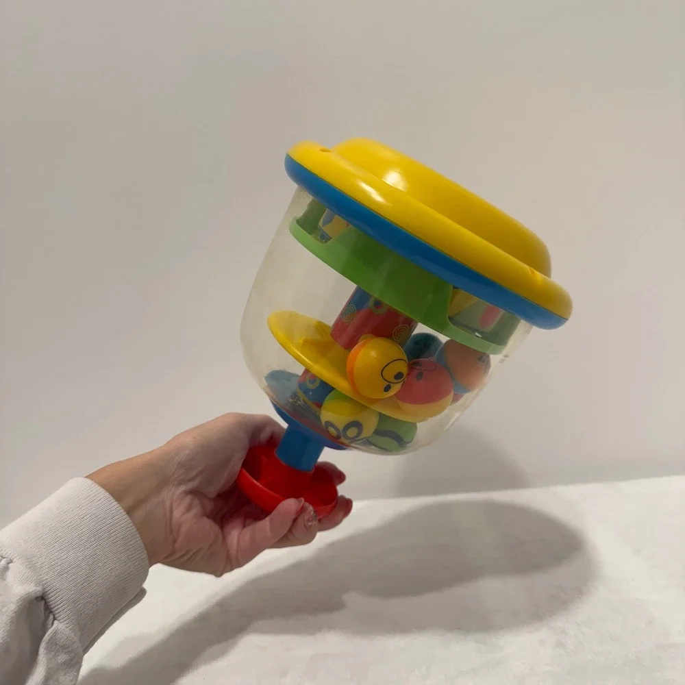 Kids Toy Spinning Ball Drop Tumbling Tower Push‎ Popper Interactive Play